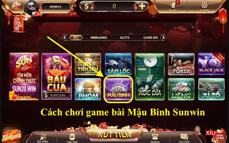 Cách chơi game bài Mậu Binh Sunwin