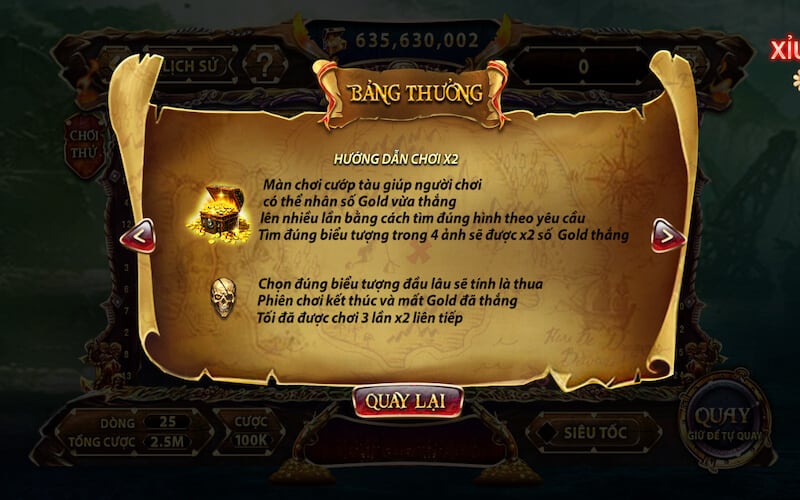 Cách chơi Pirate King Sunwin
