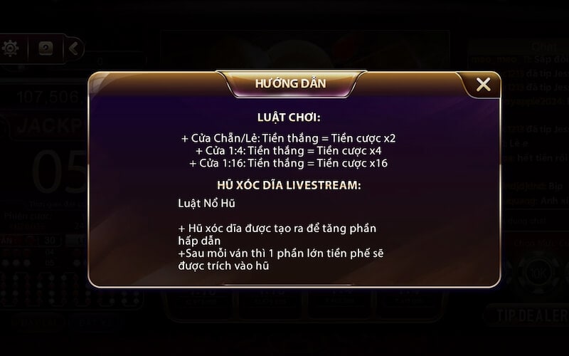 Cách chơi xóc đĩa livestream Sunwin