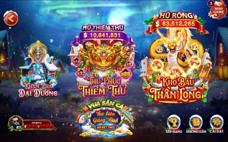 Giao diện game Vua Săn Cá tại Sunwin